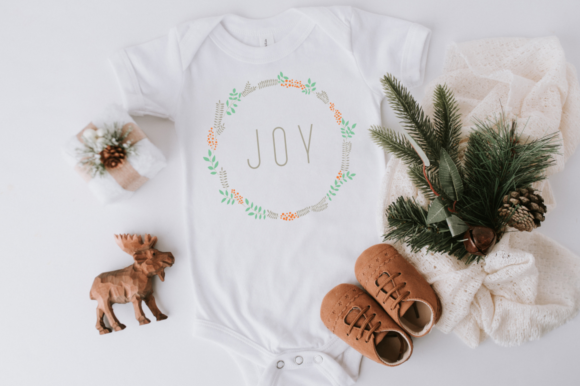 Download Joy with Leaf Wreath Svg 1 - Joy Collection