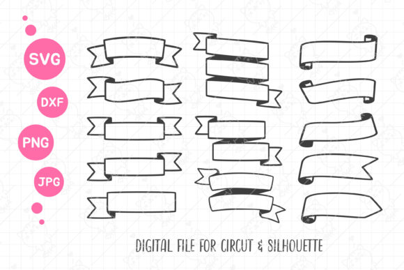Download Hand Draw Ribbon Svg | Ribbon Banner Png - Draw Collection