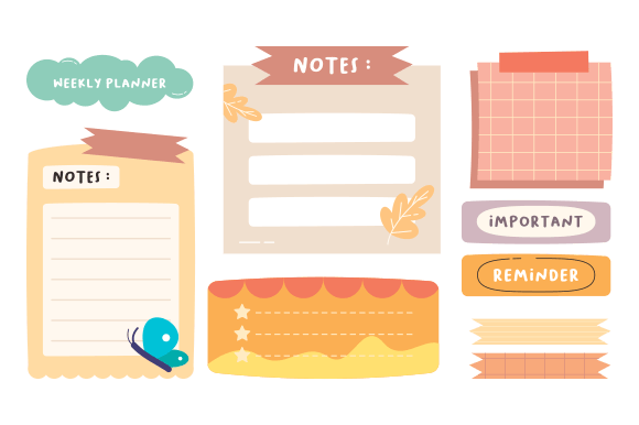Download Cute Hand-Drawn Bullet Journal Element - Draw Collection