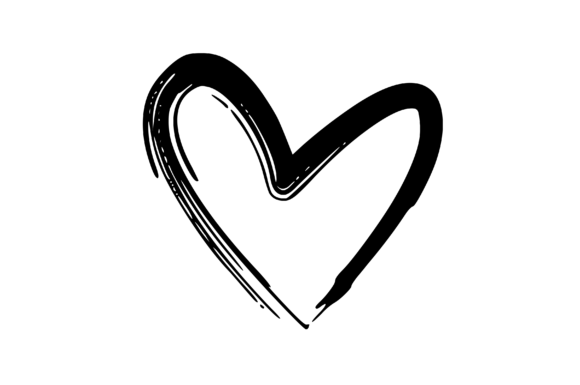 Download Rough Hand Drawn Hearts Graphic Element - Draw Collection
